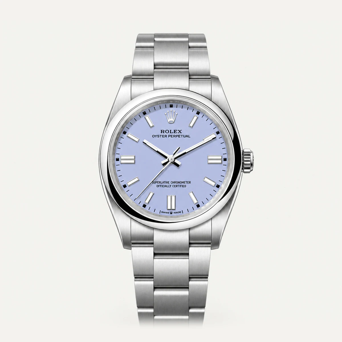 Rolex Oyster Perpetual 36، ميناء لافندر — صورة توضيحية وليست صورة للقطعة