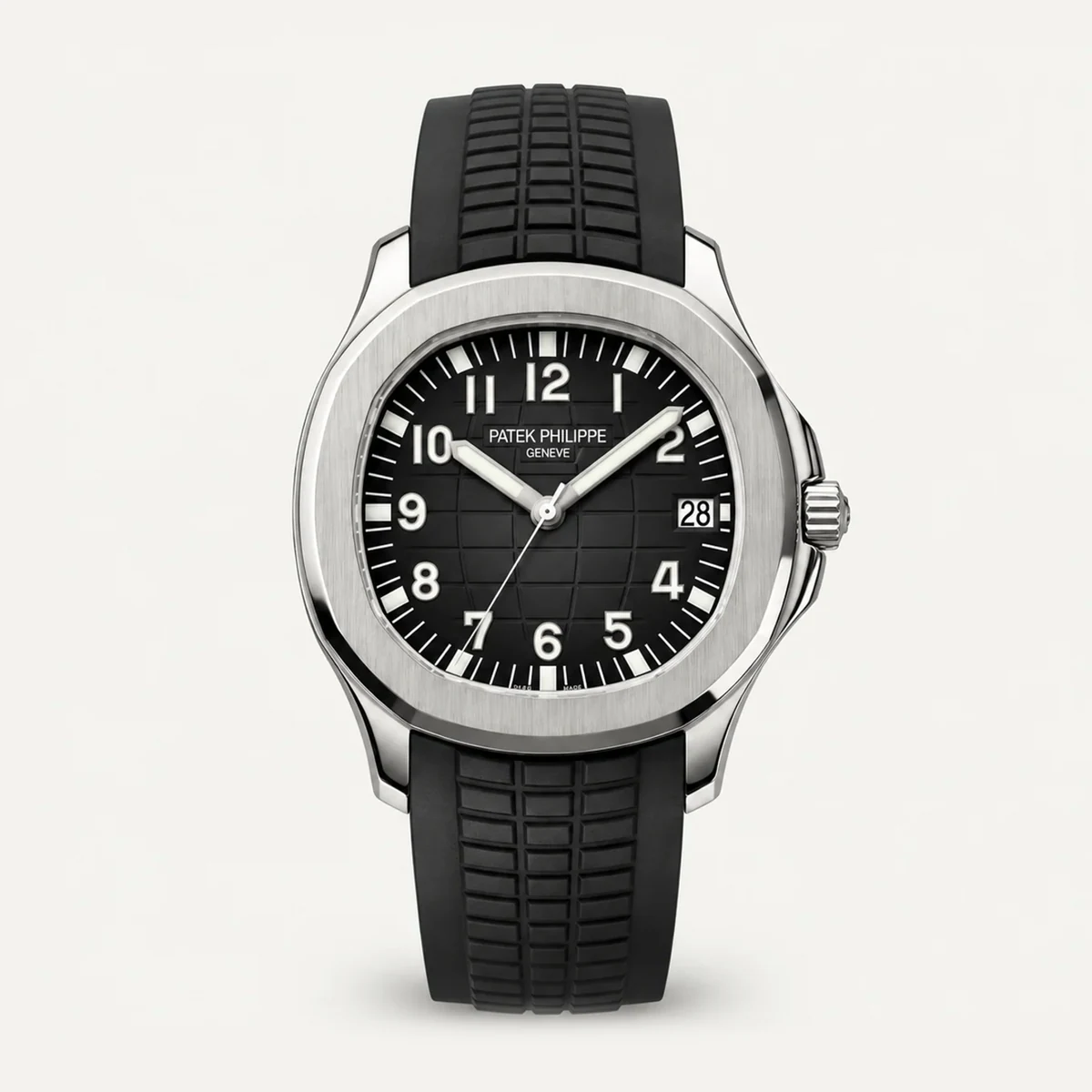 Patek Philippe Aquanaut 5167A، ميناء أسود · ستيل — صورة توضيحية وليست صورة للقطعة