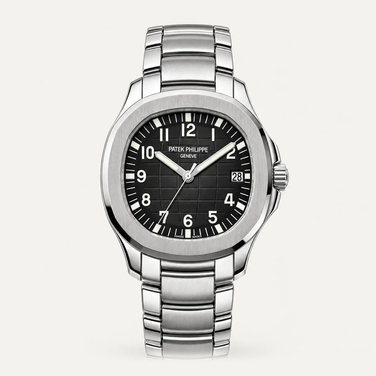 Patek Philippe Aquanaut 5167/1A، ميناء أسود · ستيل · سوار مدمج — صورة توضيحية وليست صورة للقطعة